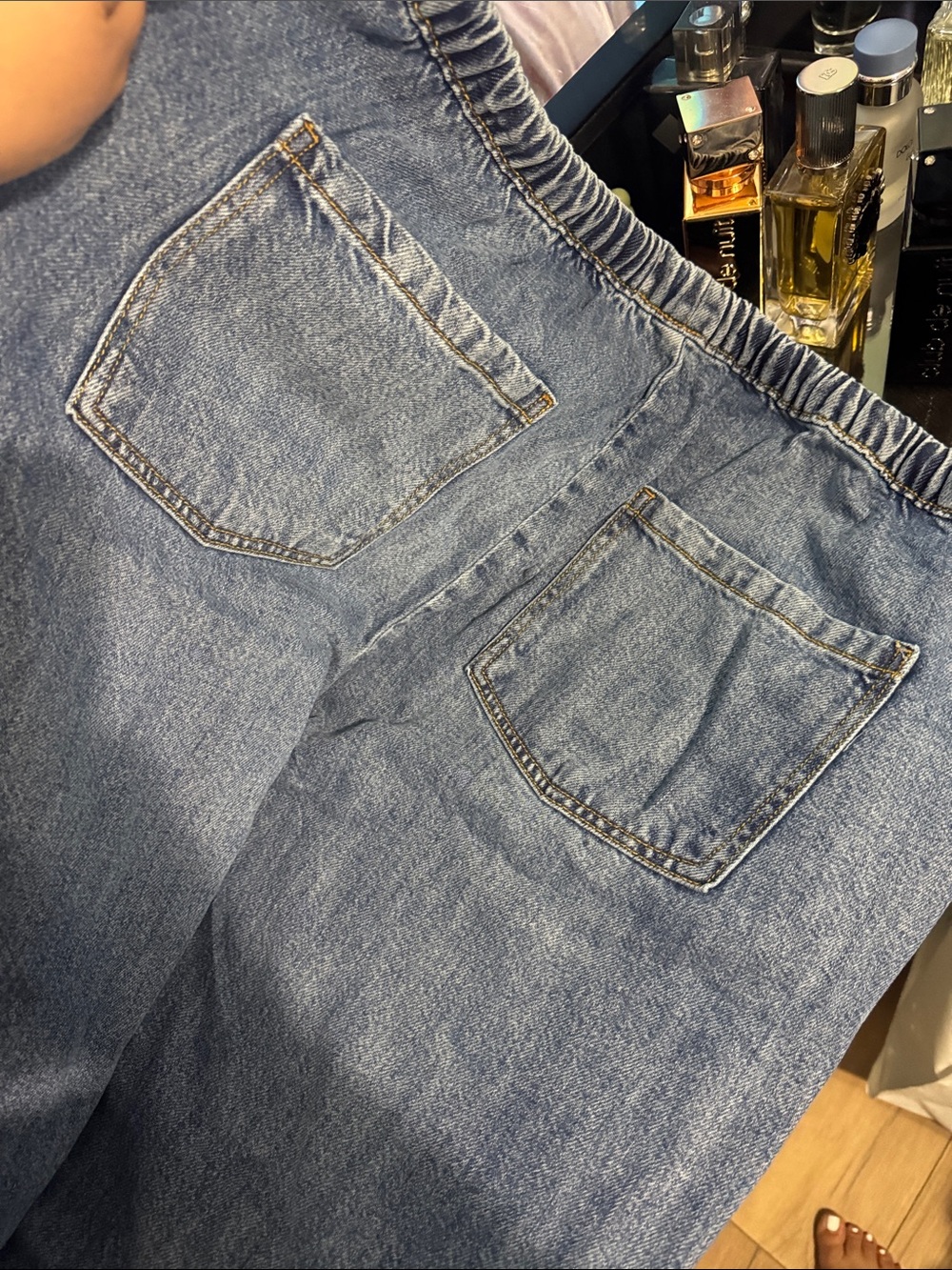 Women’s Blue Denim Jogger Jeans - Picture 7 of 8